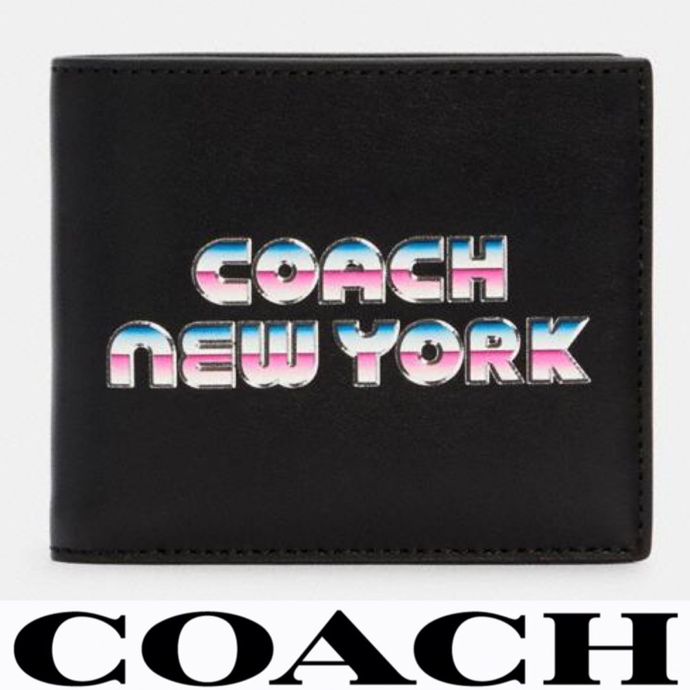 Double Billfold Wallet With 80'S New York Graphic - Picture 2 of 11